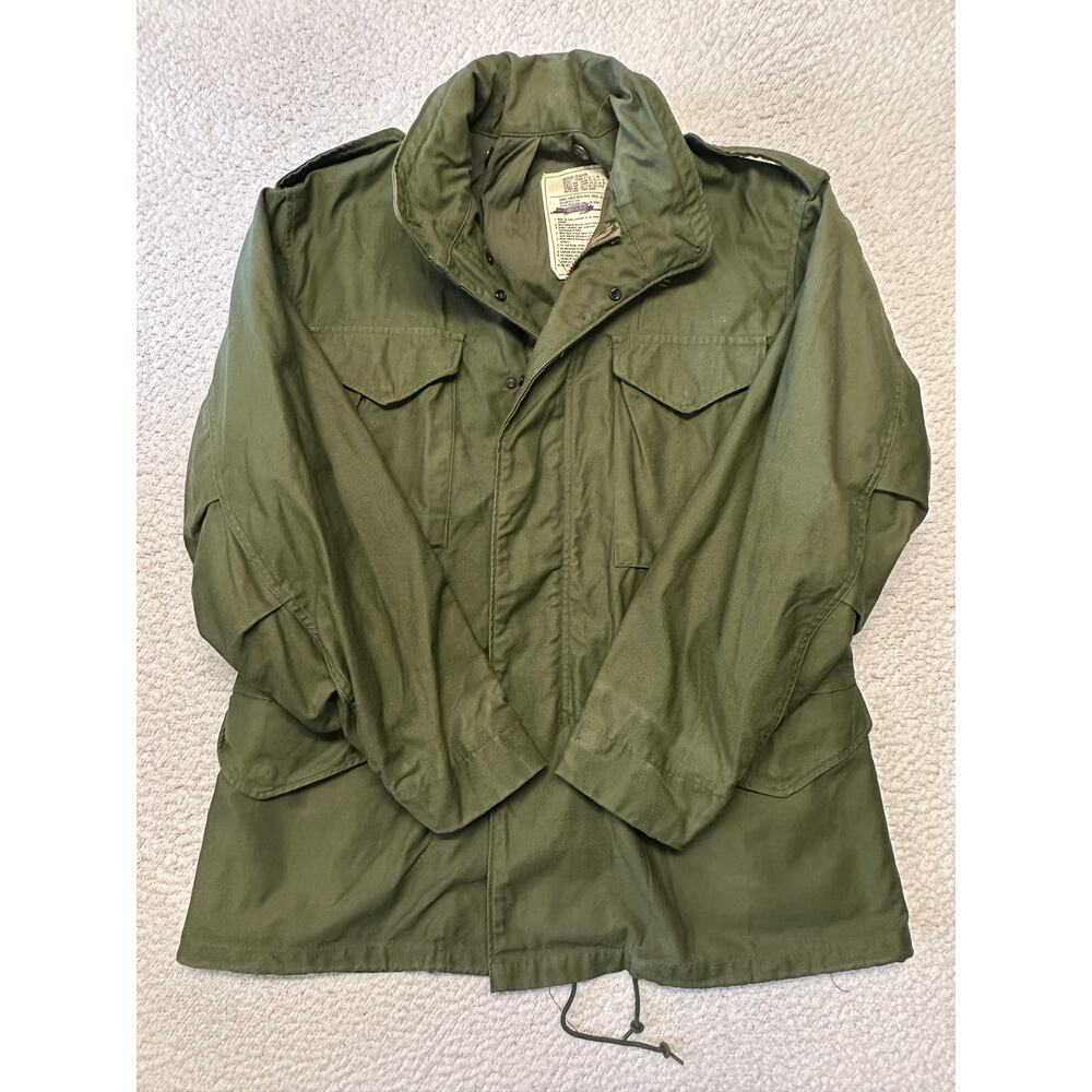 Vintage US Military Army Cold Weather OG-107 M65 Field Jacket Medium